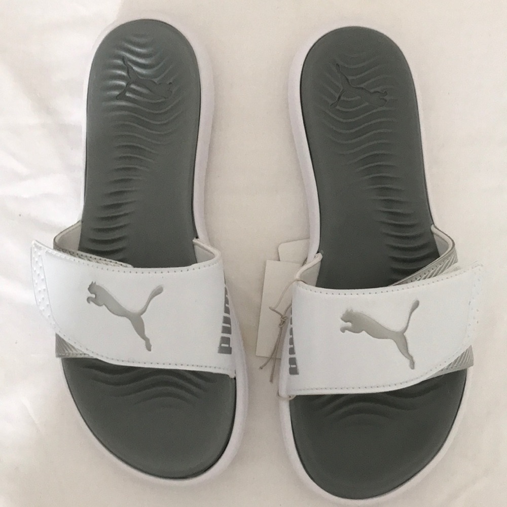 New Puma Surfcat Women, White-Silver, size 7